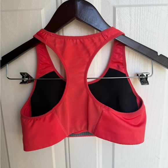 Nike Red Racerback Logo Sports Bra - Picture 2 of 2